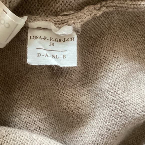 Brunello Cuchinelli Cotton Pullover Sweater Tan Sz 58 (XL) - Picture 7 of 7